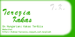 terezia kakas business card