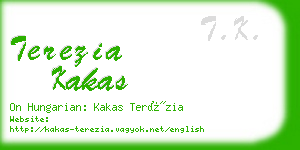 terezia kakas business card